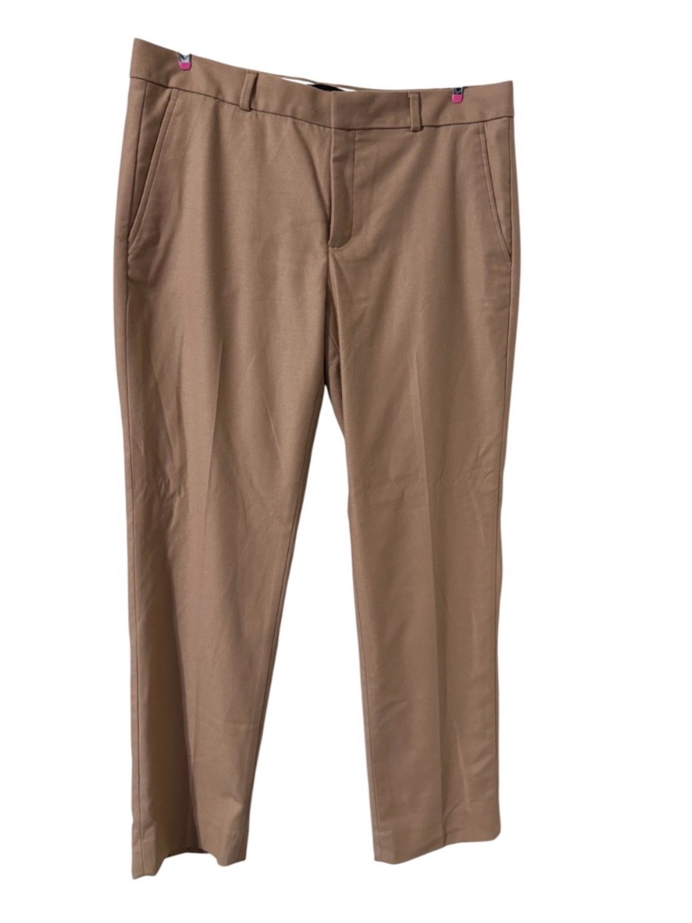 Banana Republic Women's Tailored Straight Leg Dress Pants Trousers - Khaki Beige